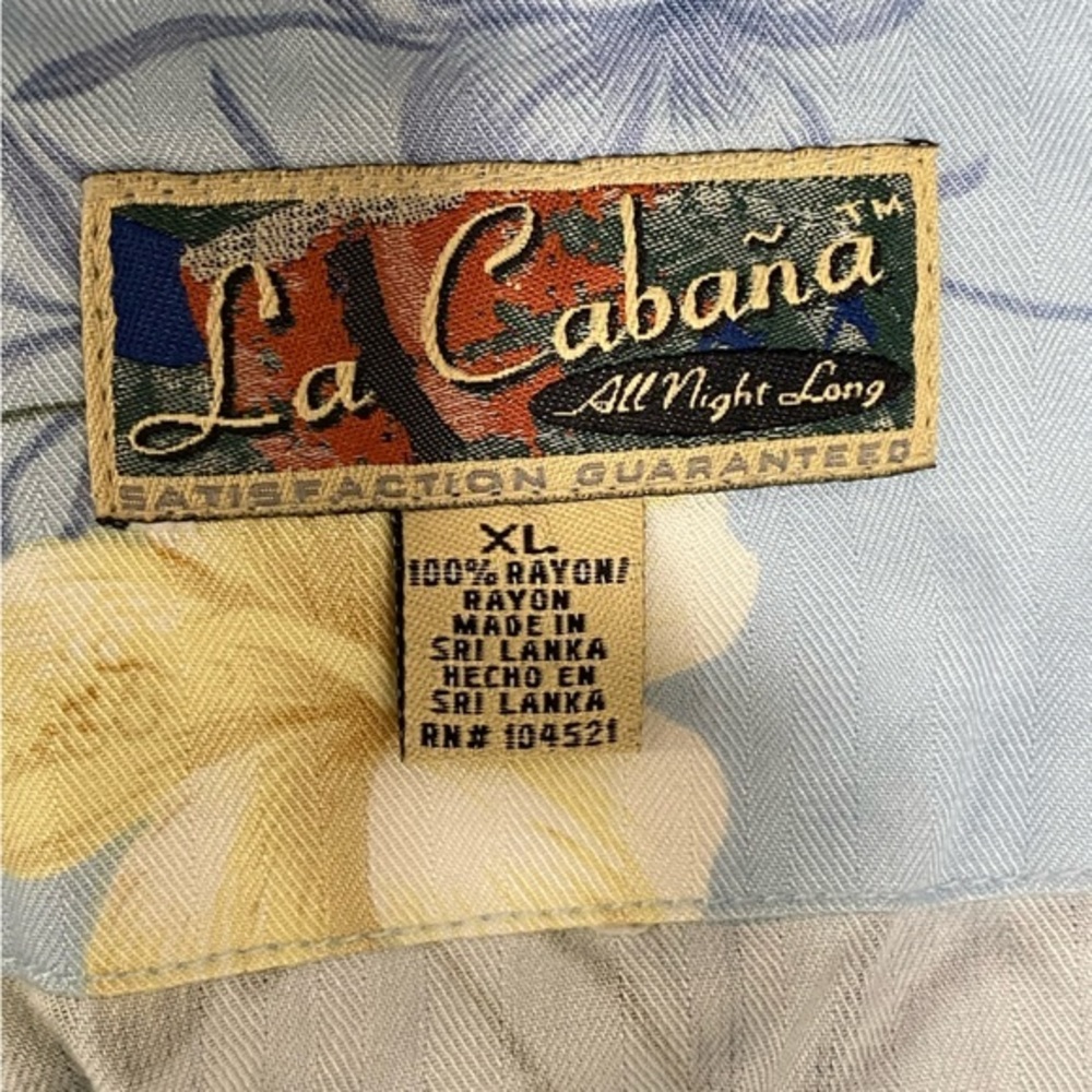 Women’s La Cabana, All Night Long, Sleeveless Tank/Crop top button down size XL - Picture 3 of 3